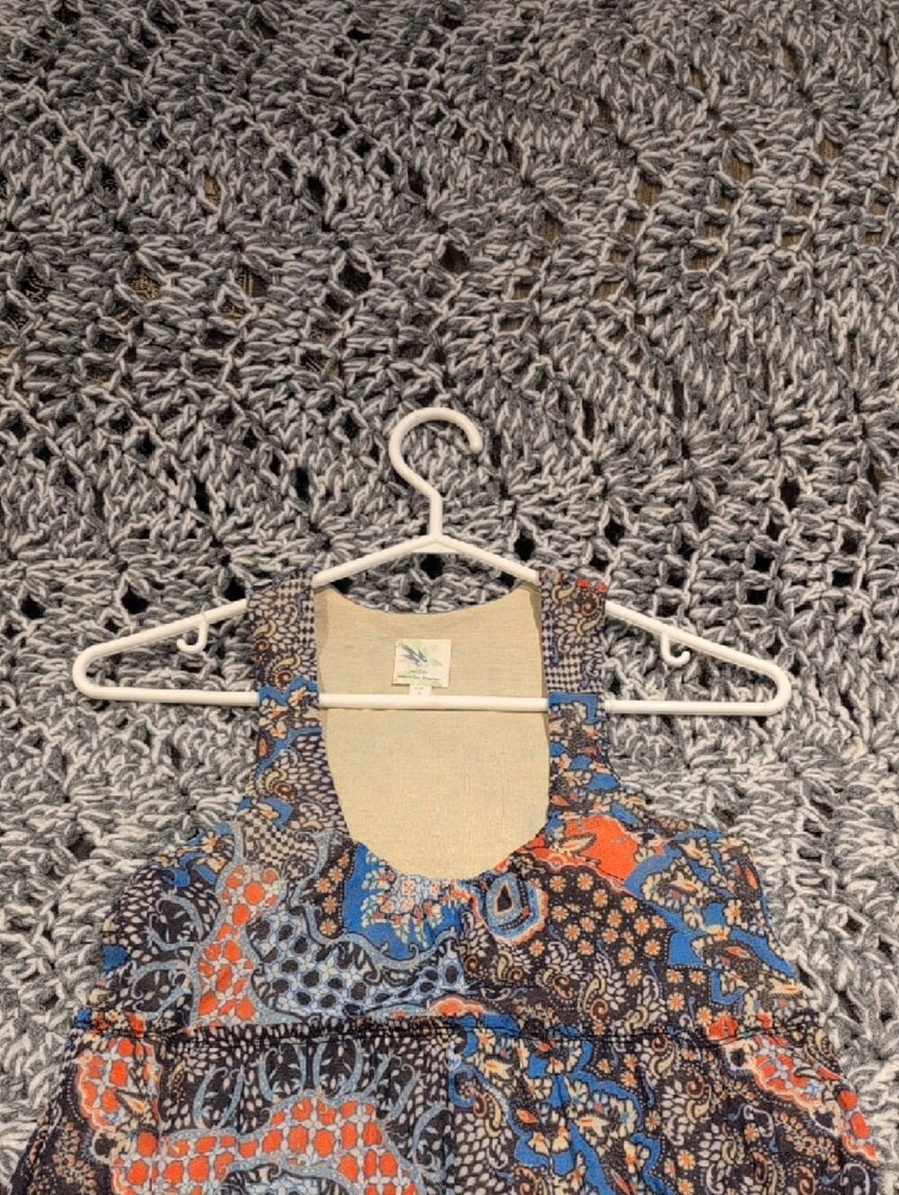 433 - Boho Paisley Maxi Dress | Flowy | Festival Cottagecore Vibes - Picture 6 of 12